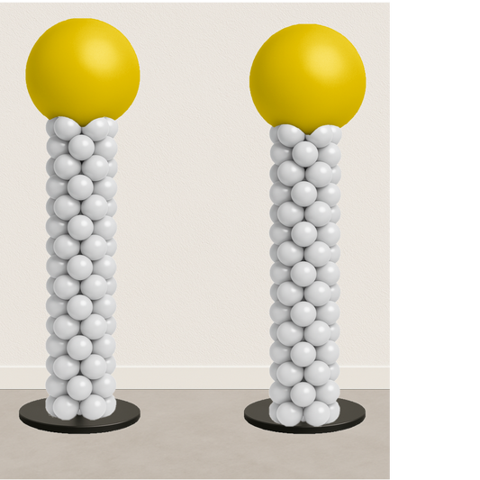 Balloon Column - Solid Design - Matching Set