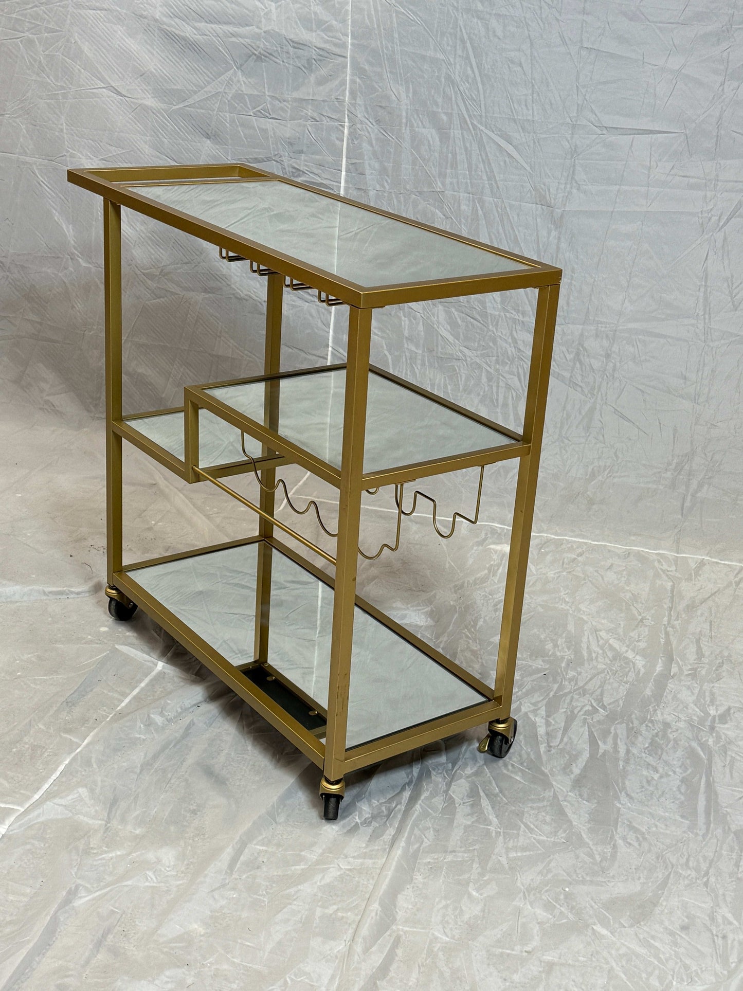 Golden Bar Cart