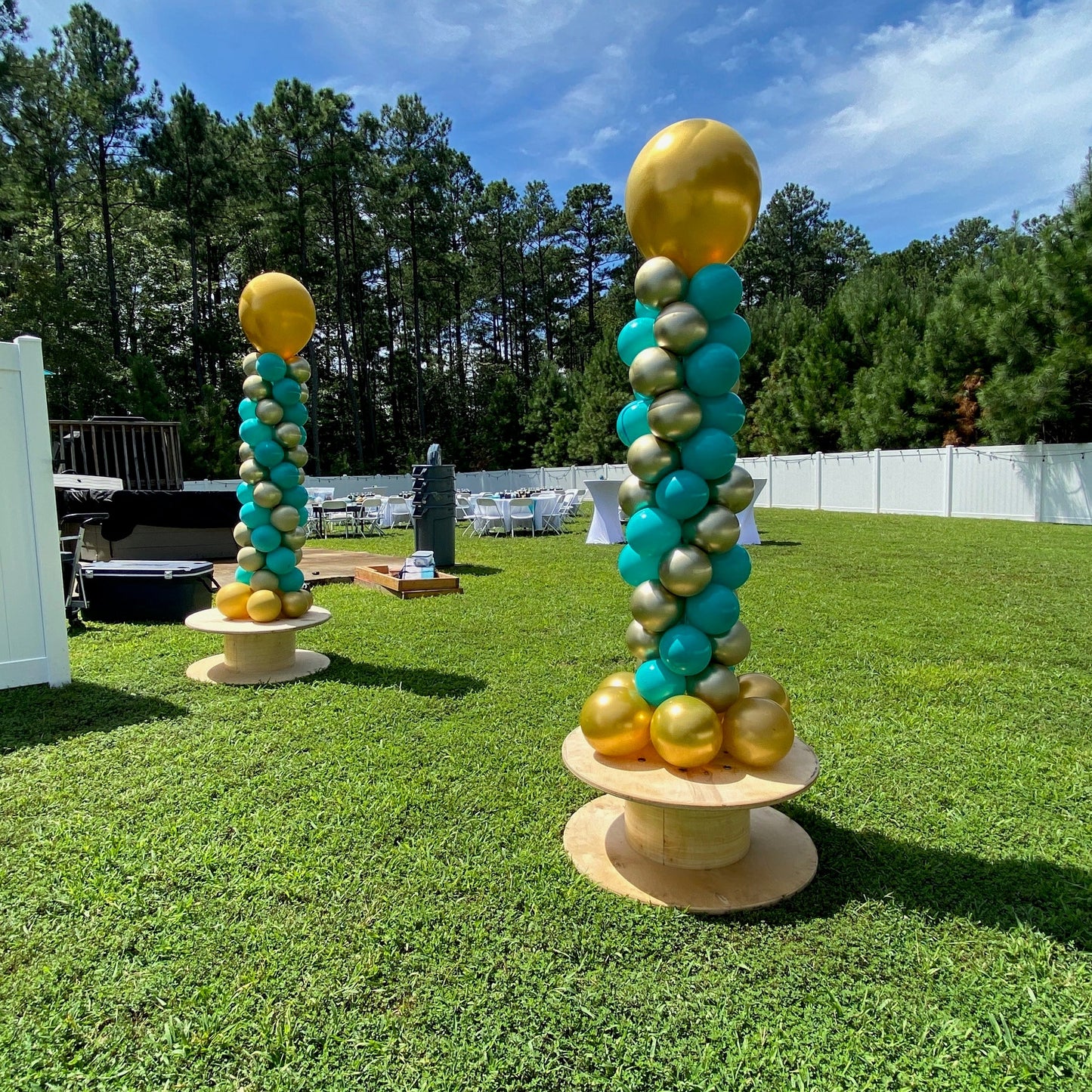 Balloon Column - Spiral Design - Matching Set