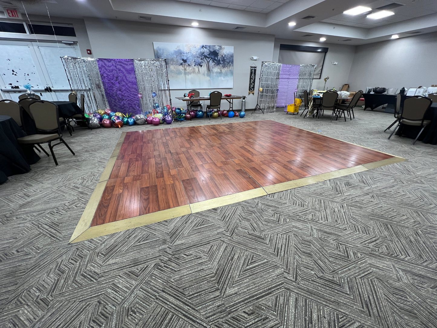Cherry Wood Panel Dance Floor