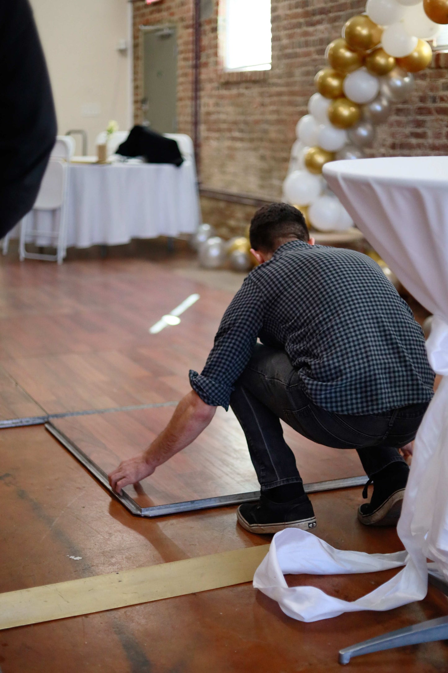 Chestnut Wood Panel Dance Floor