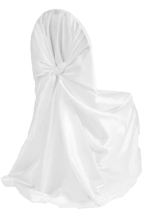 Satin Self-Tie Chair Cover - Fits Most Chairs