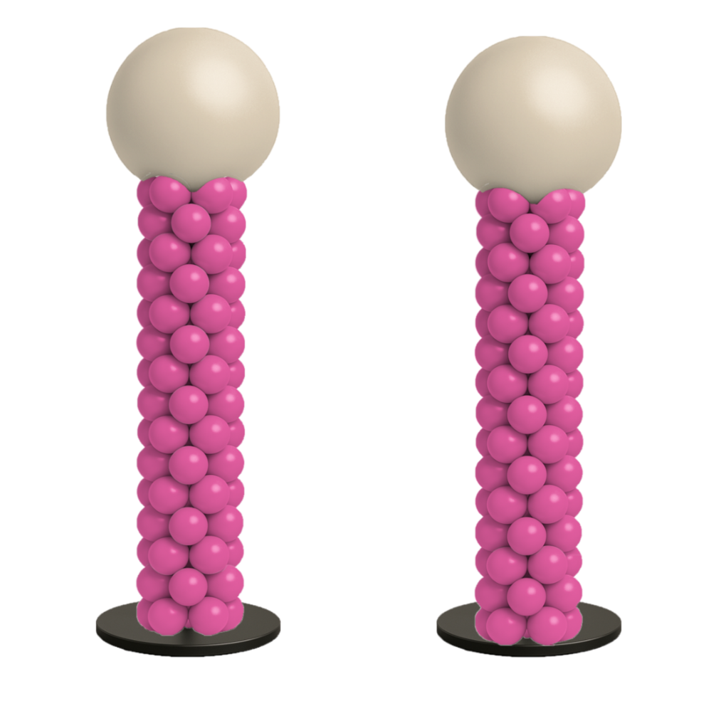 Balloon Column - Solid Design - Matching Set