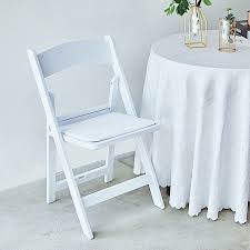 White Resin Folding Chairs