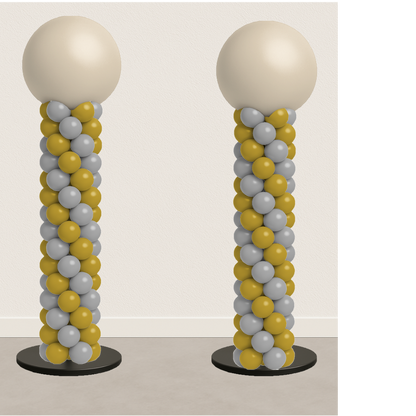 Balloon Column - Spiral Design - Matching Set