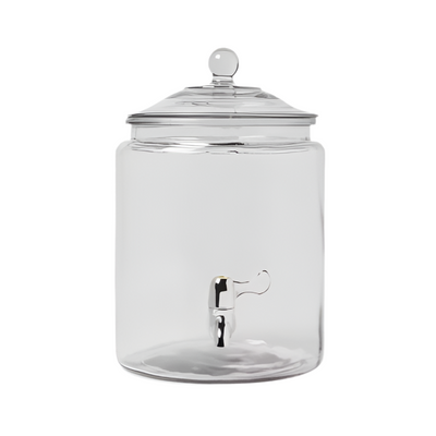 Glass Drink Dispenser - 2 Gal - Set of 2