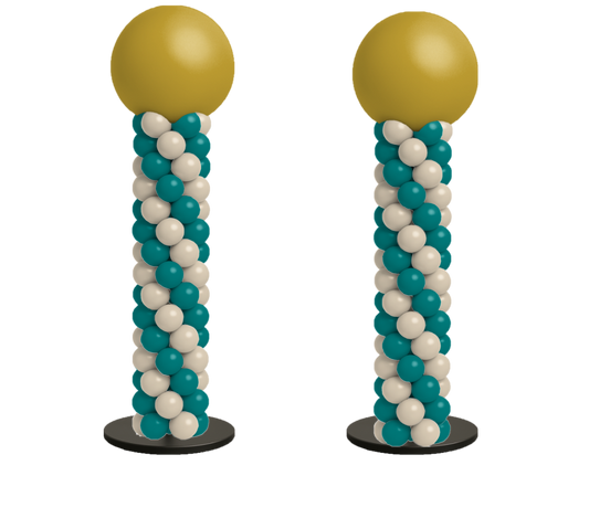 Balloon Column - Spiral Design - Matching Set