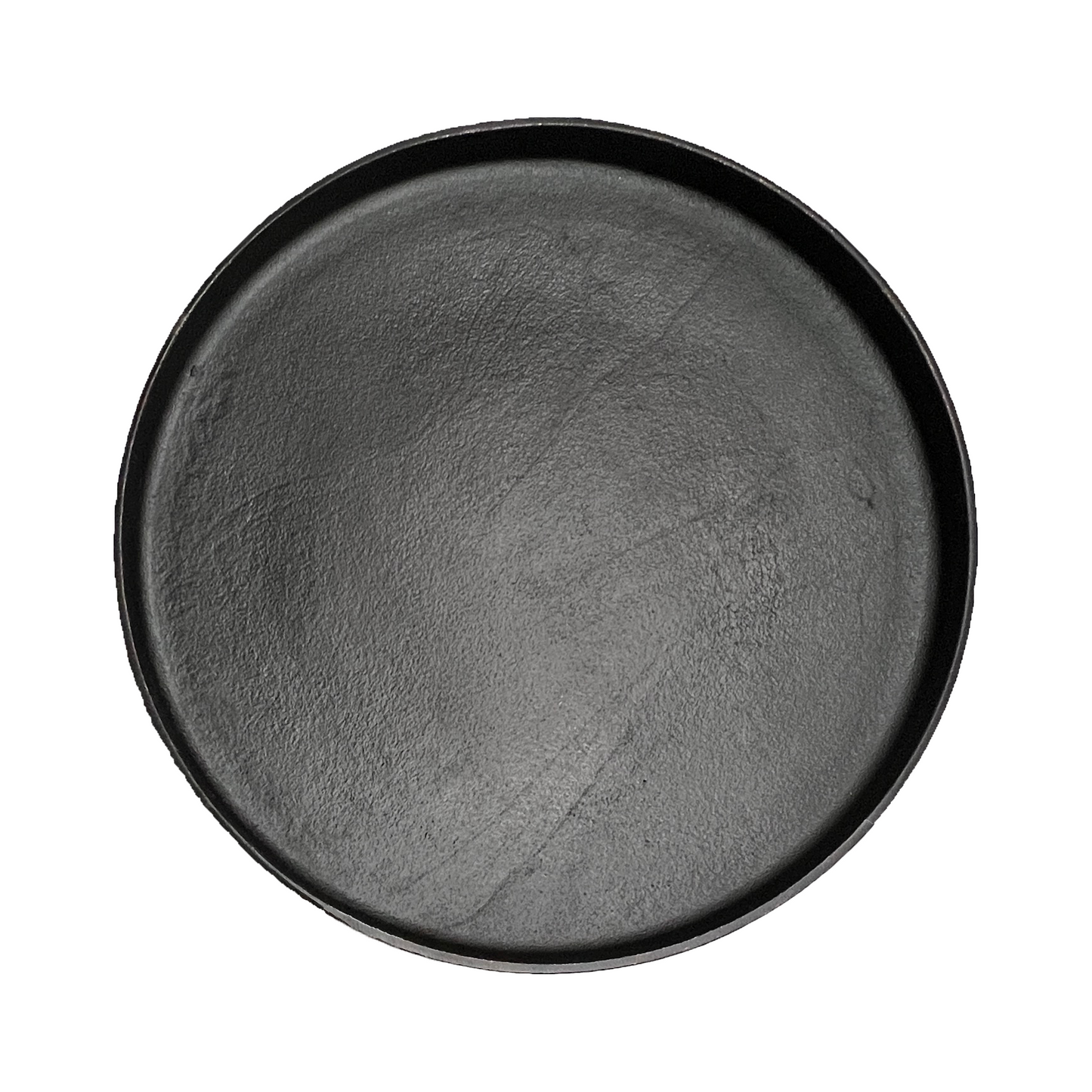 Black Round Serving Tray - 18"