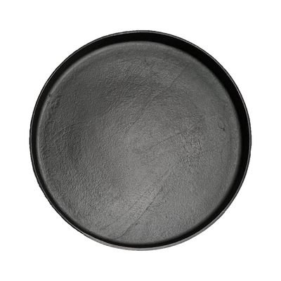 Black Round Serving Tray - 18"