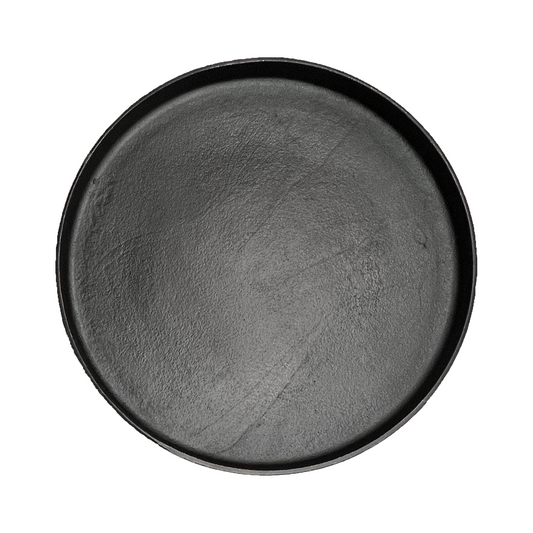 Black Round Serving Tray - 18"
