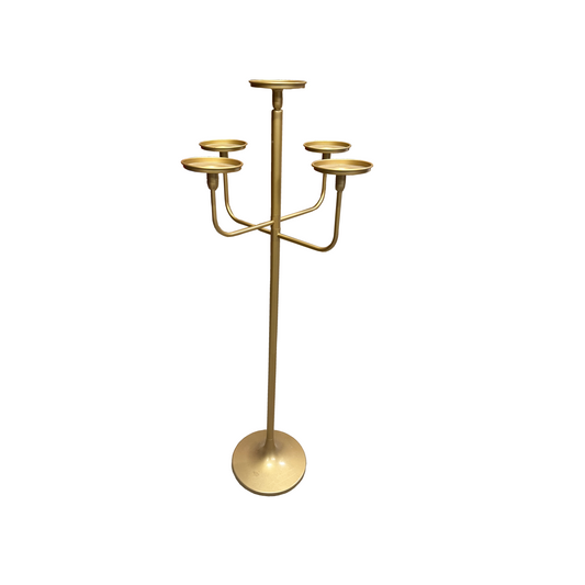 Gold Floor Candelabra - 4ft