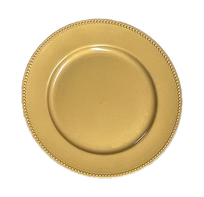 Gold Beaded Charger