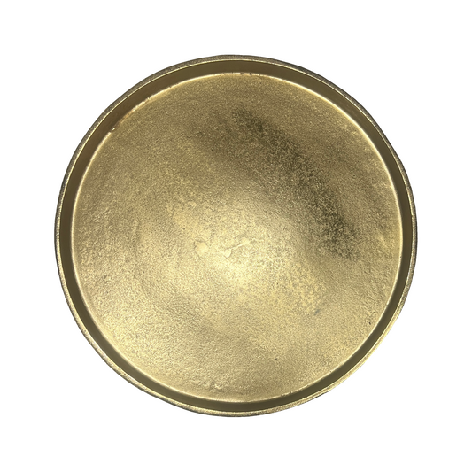 Gold Round Serving Tray