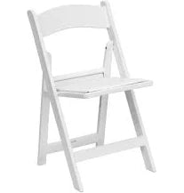 White Resin Folding Chairs
