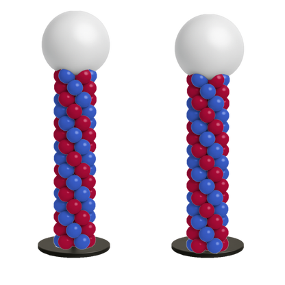 Balloon Column - Spiral Design - Matching Set