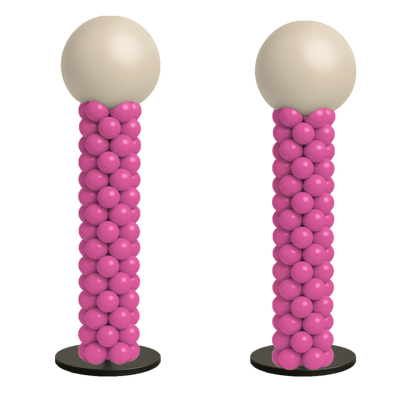 Balloon Column - Solid Design - Matching Set